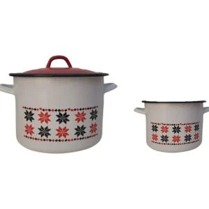 Set 2 Oale, motiv Traditional cu Flori, 2l si 5l