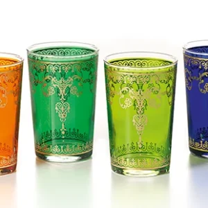 Set 6 pahare din sticla colorata Sita cate 120 ml fiecare