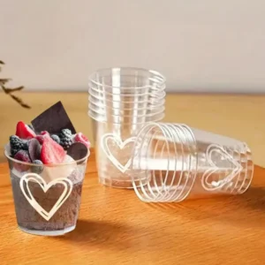 Set pahare de plastic Shein, transparent