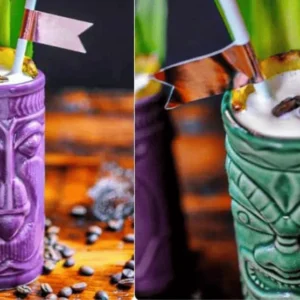 Set 4 Pahare Tiki -- un cadou inspirat