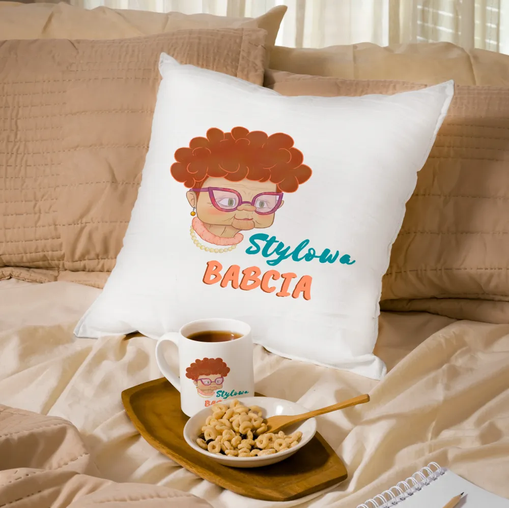 Set pernă cană bunica elegant cadou pentru ziua bunicii