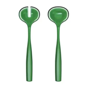 Set 2 piese pentru servirea salatei, 28 cm, verde, Dolcevita - GUZZINI