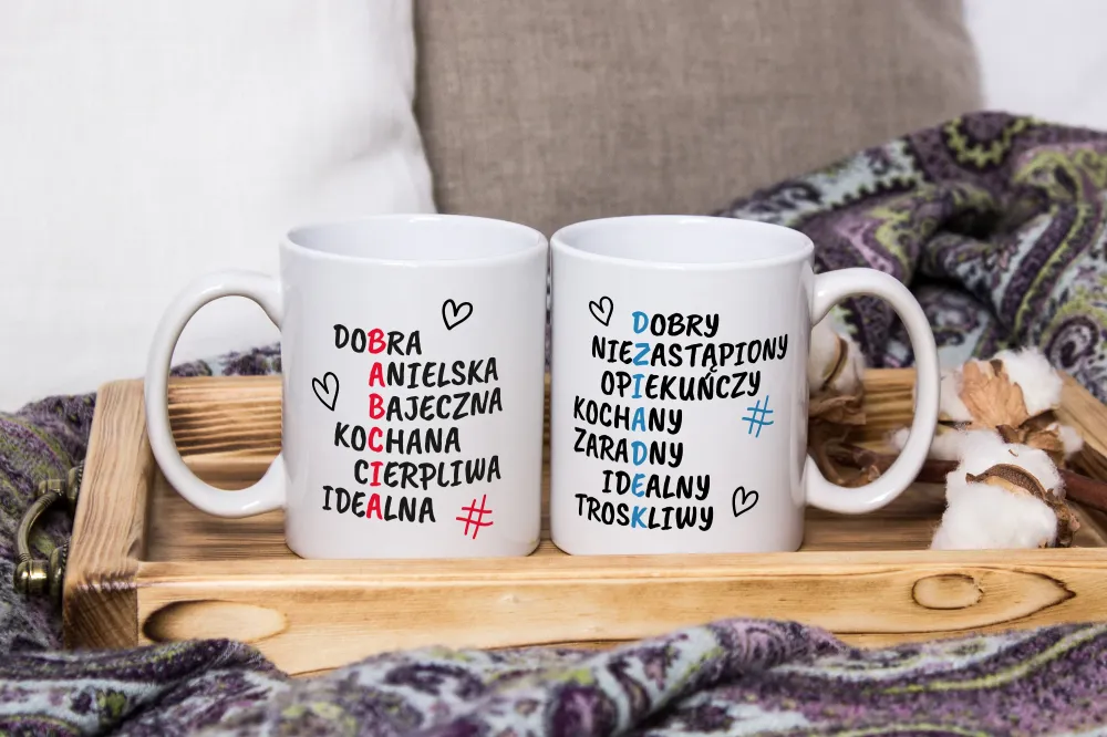Set Pillow Mug Crossword Puzzle Cadou pentru Ziua Bunicilor