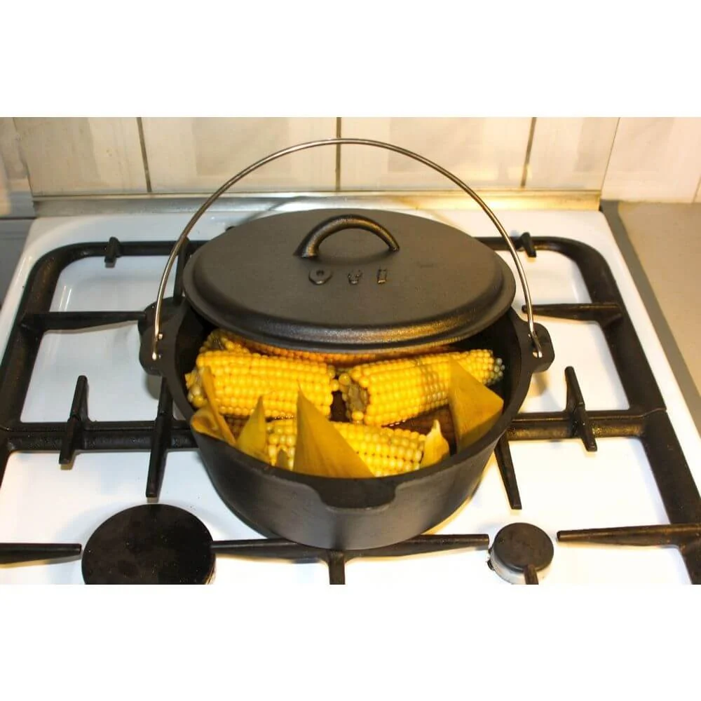 Set 4 produse din fonta pura, Tuci Oti 24 cm, 3.5l, Vas pentru gatit Cocotte Oti 18 cm, 1.5l, Tigaie Oti 24 cm, Grill Oti...
