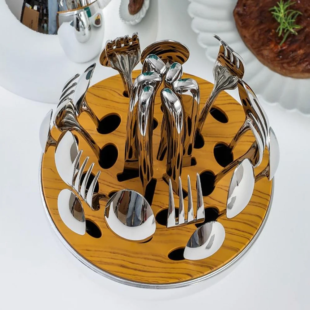 Set 24 de Tacamuri Suport Ou, Metal, 30x20 cm