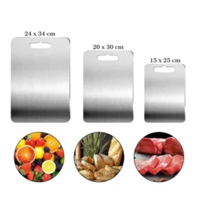 Set 3 tocatoare din otel inoxidabil 15x24, 20x30, 24x34 cm