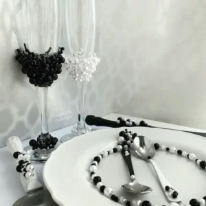 Set de tort Black & White