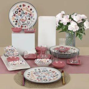 Set Vesela Mic Dejun 30 Piese, Asi Home Spring Time, Ceramica