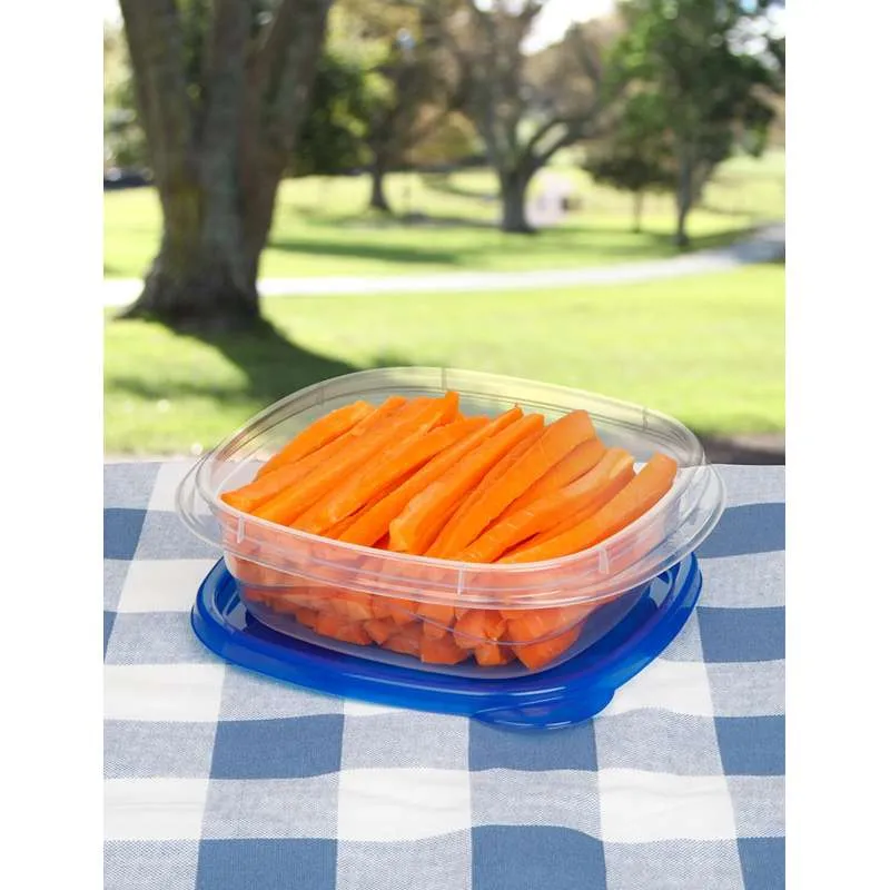 Sistema Cutie de prânz - Square TakeAlongs - 4-Pak - 669ml - Albastru Regal