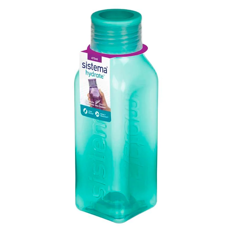Sistema Sticlă de apă - Pătrată - 475ml - Minty Teal