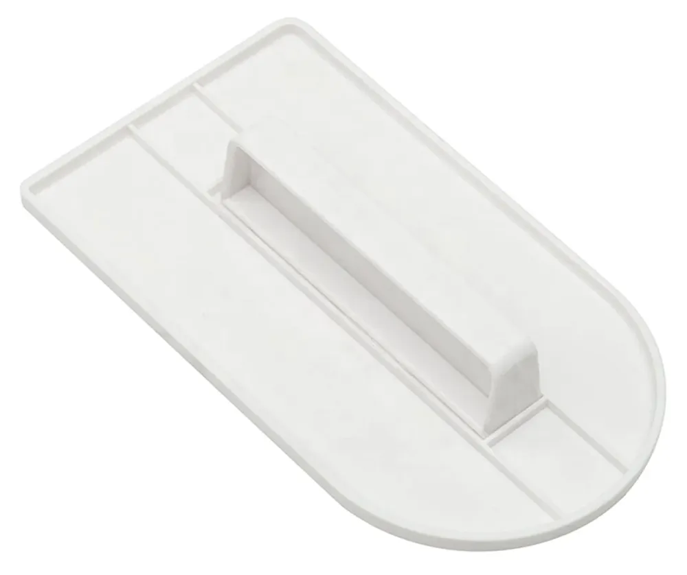 Spatula pentru decorarea prajiturilor/produselor de patiserie, Zola®, din plastic, alba, cu maner, 14.5x8 cm