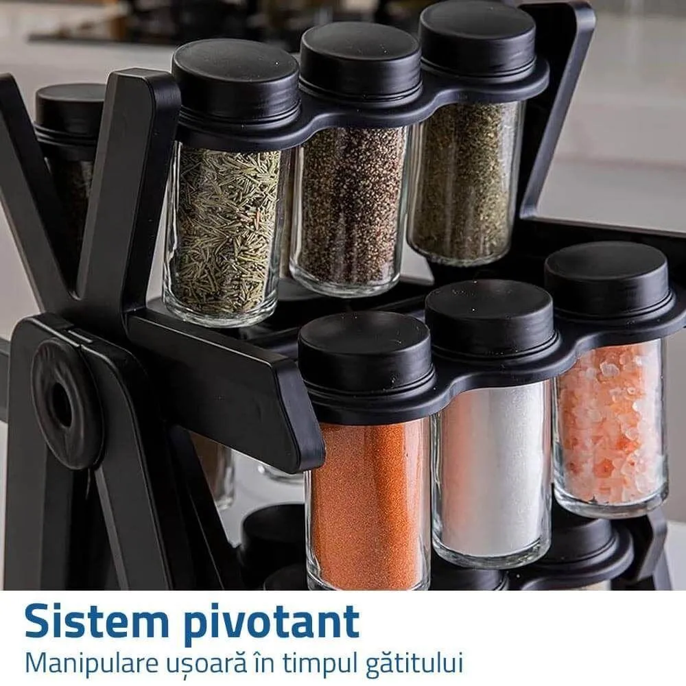 Suport rotativ pentru condimente