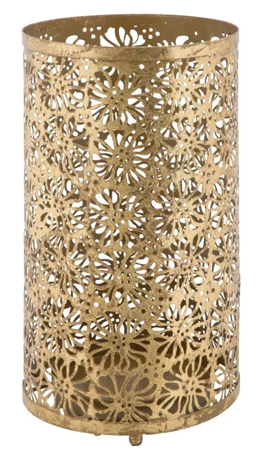 Suport Umbrele Mauro Ferretti Fiori Glam Ø 24X42 cm, Auriu