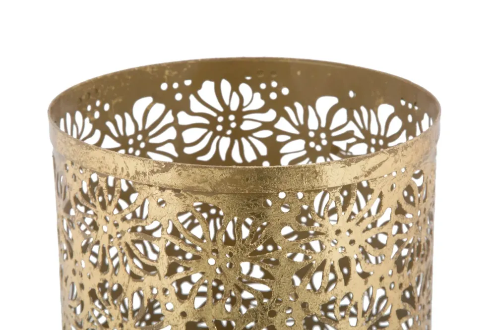 Suport Umbrele Mauro Ferretti Fiori Glam Ø 24X42 cm, Auriu