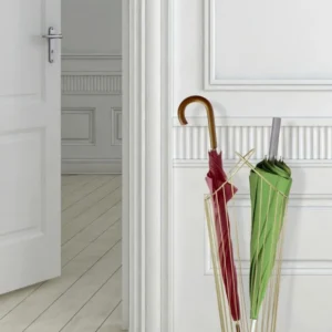 Suport Umbrele Mauro Ferretti Glam Stick 26,5X23X68,5 cm, Auriu