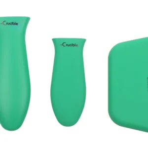 Suporturi din silicon pentru oale (set de 3, mix verde) pentru tigaie din fontă