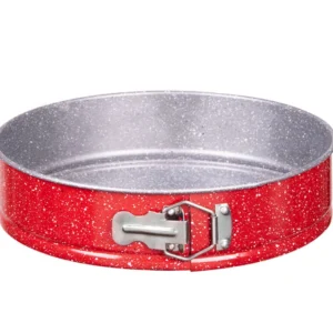 Tavă pentru tort cu fund decupat ZEPHYR Red Passion ZP 1223 EH28, 28 cm, acoperire marmorizată, roșie