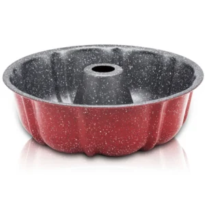 Tavă pentru tort ZEPHYR Red Passion ZP 1223 ED, 25,5 cm, acoperire marmorizată, roșu
