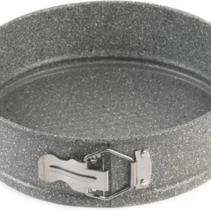 Tava de copt detasabila, Metal , 24cm, gri marmotat