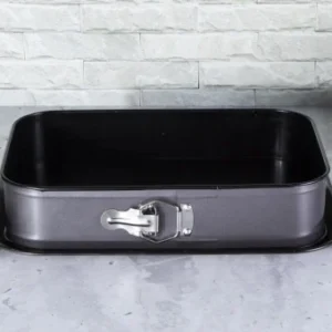 Tava Copt Dreptunghiulara cu Pereti Detasabili Berlinger Haus Carbon Pro, 39x27 cm, Strat Titan Antiaderent, Otel Carbon,...