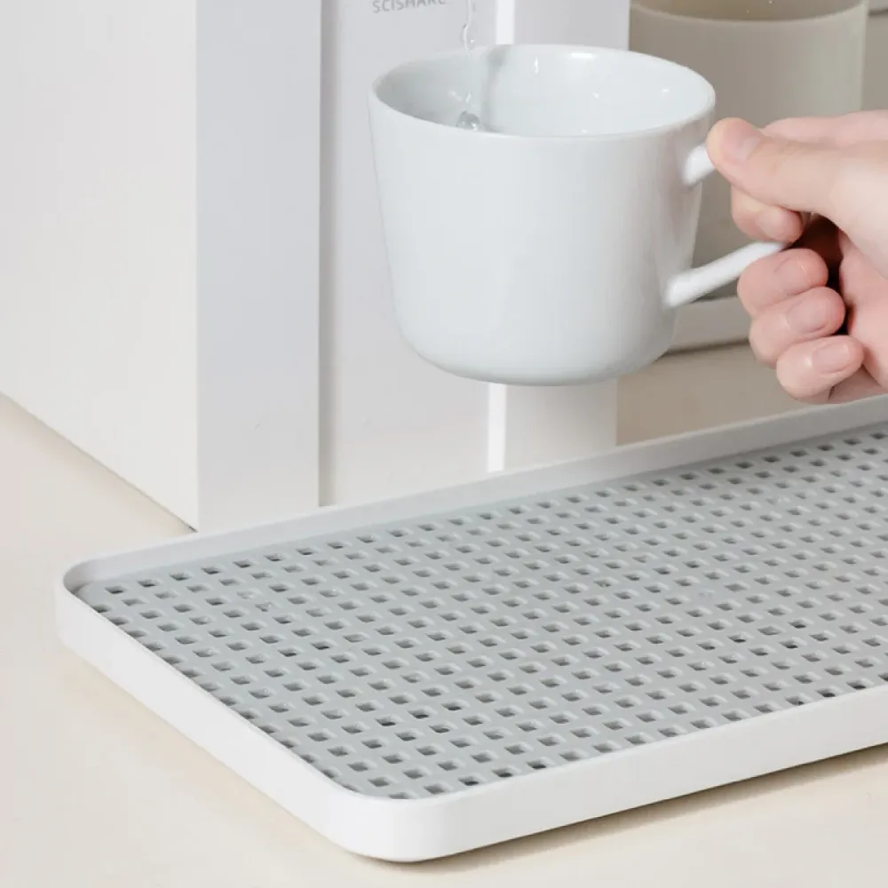 Tava multifunctionala cu sistem de scurgere pentru bucatarie si baie, 38 x 22.4 x 2.3 cm