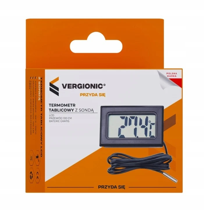 Termometru cu panou digital LCD cu sondă