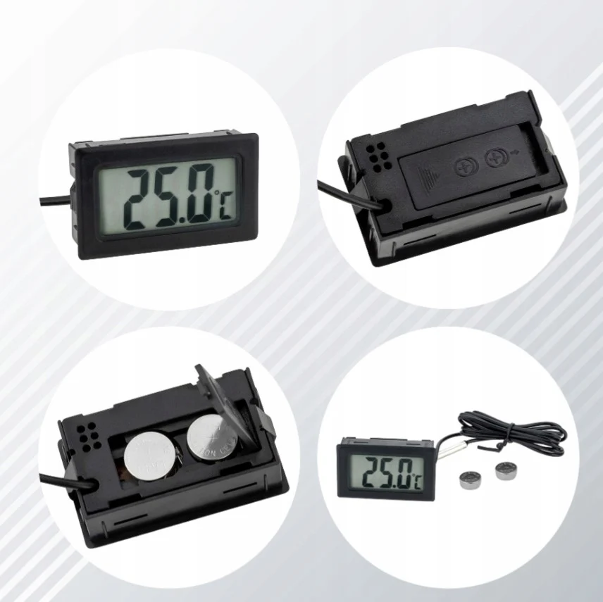 Termometru cu panou digital LCD cu sondă