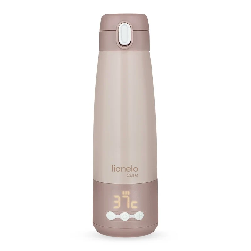 Termos inteligent cu incalzire, Lionelo, ThermUp Bottle, Incalzeste 3.5 min, Mentine temperatura pana la 20 h, Constructie...