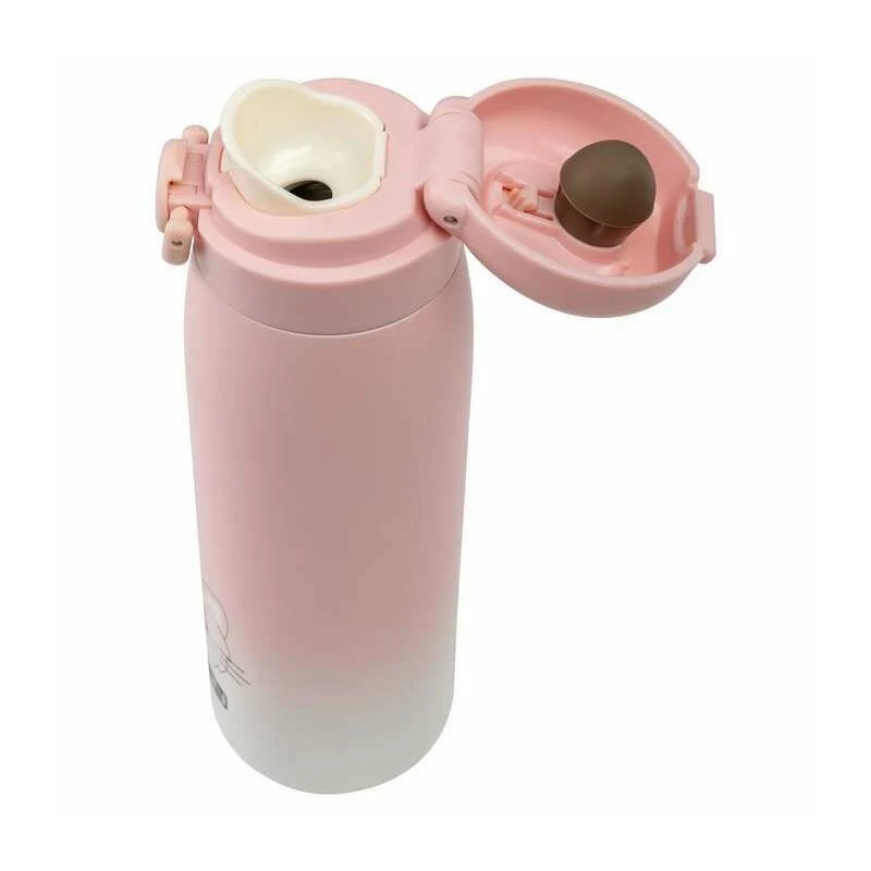 Termos lichide, FreeON, Din otel inoxidabil, Cu mentinere de temperatura de pana la 12 ore, 480 ml, Pink