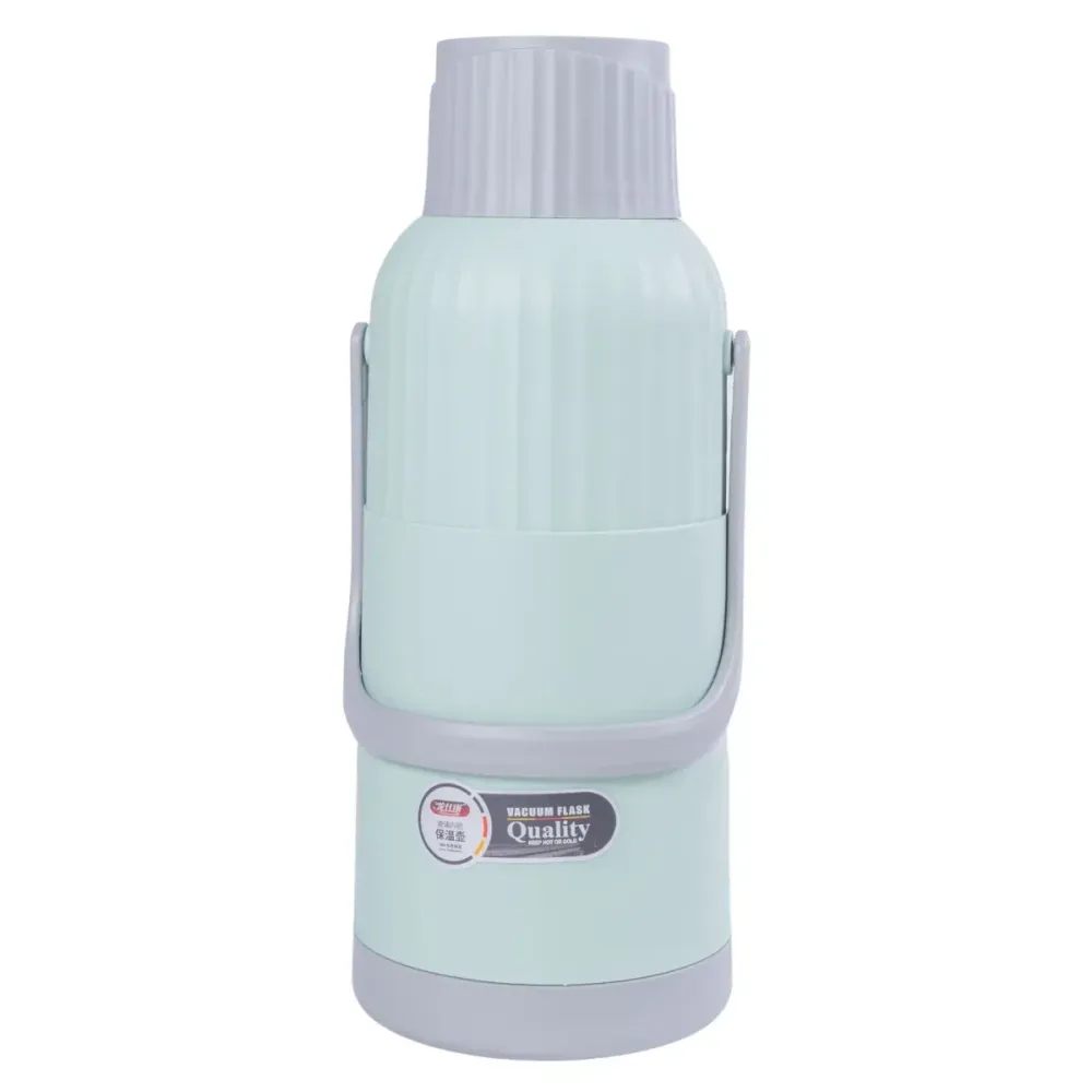 Termos, Naimeed D6423, pentru bauturi reci sau calde, Sticla si ABS, 3L, Turcoaz, 165x480x162mm