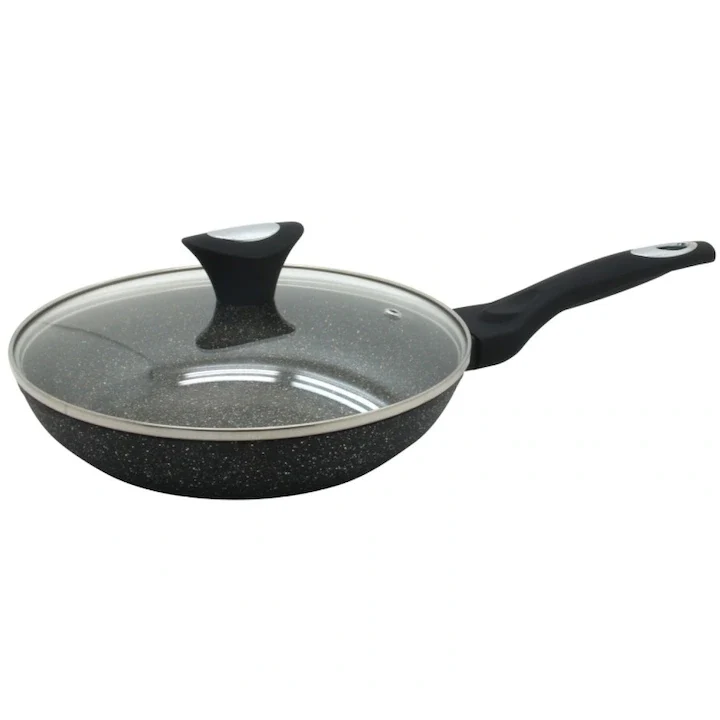 Tigaie K KB 7040 26cm. cu capac din aluminiu cu înveliș din marmură