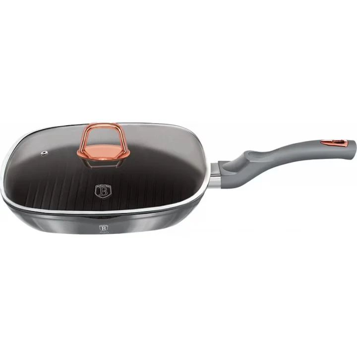 Tigaie grill cu capac 28 cm – Berlinger Haus BH-6005 Moonlight Edition