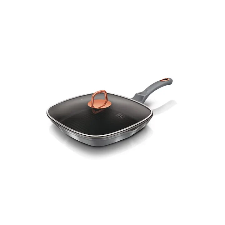 Tigaie grill cu capac 28 cm – Berlinger Haus BH-6005 Moonlight Edition