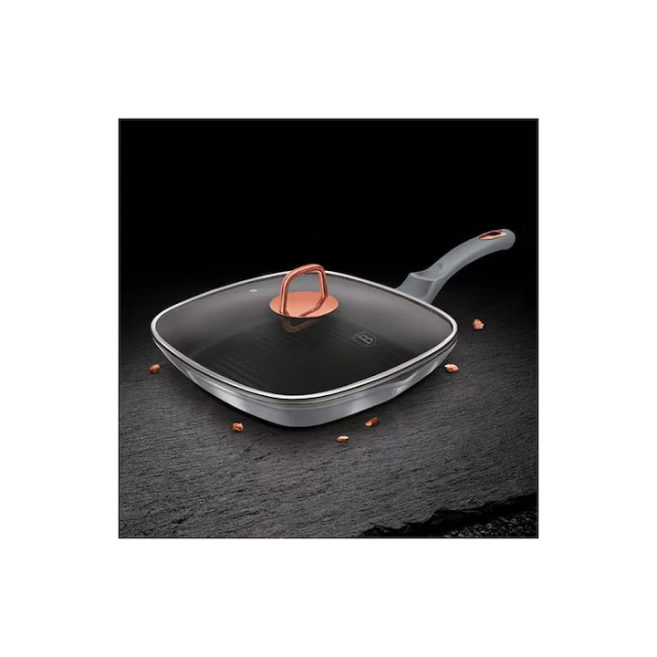 Tigaie grill cu capac 28 cm – Berlinger Haus BH-6005 Moonlight Edition