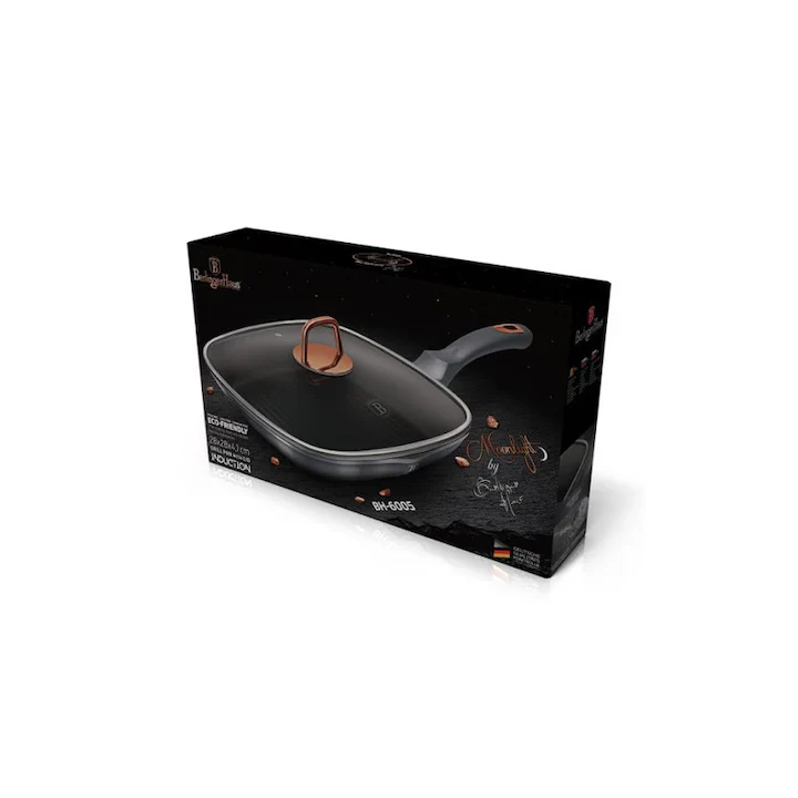 Tigaie grill cu capac 28 cm – Berlinger Haus BH-6005 Moonlight Edition