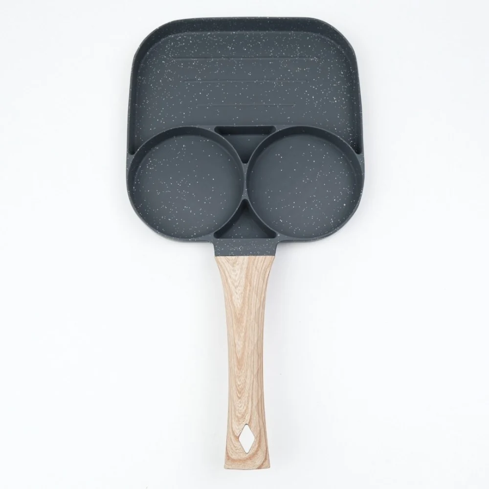 Tigaie Grill compartimentata, Metal, 35x19 cm