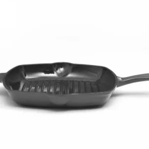 Tigaie grill din fonta emailata, 26.5x4.5cm, Marble Gray / DCN58634
