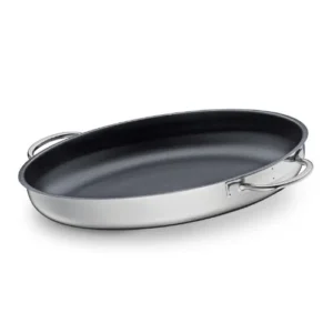 Tigaie ovala pentru peste, otel inoxidabil, 39 cm - KUCHENPROFI
