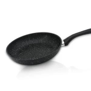 Tigaie SAPIR SP 1319 VM26, 26 cm, acoperire cu marmură, inducție, neagră