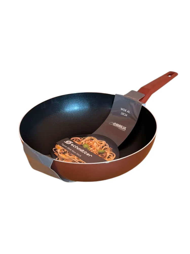Tigaie Wok Schmitter Aluminiu Teflonat 28x9 cm Antiaderenta Gatire Rapida
