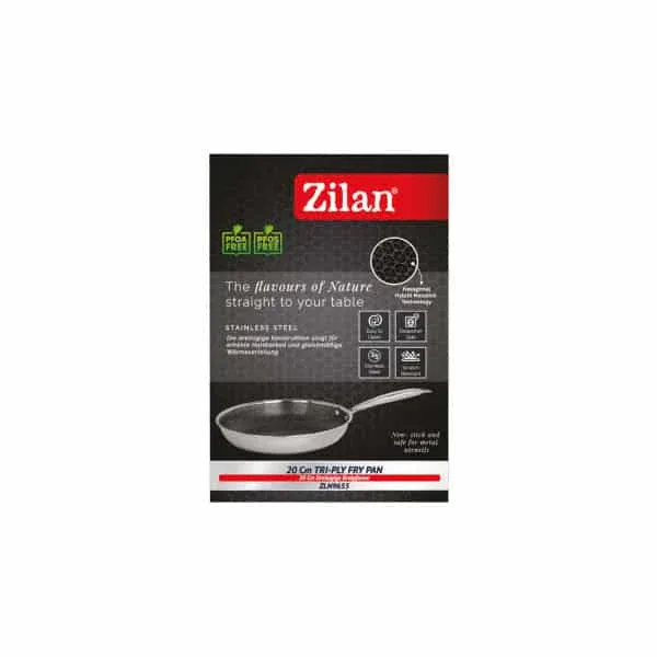 Tigaie ZILAN, din inox, antiaderent, diametru 20cm / ZLN 9655