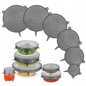 UNIVERSAL capace de silicon pentru alimente 6pcs.