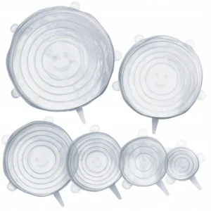 UNIVERSAL WHITE silicon alimente capace 6pcs.