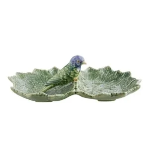 Vas ceramic dublu, 22 cm, Cineraria - Bordallo Pinheiro