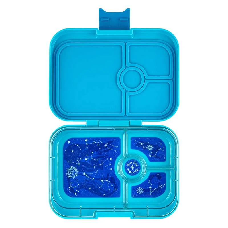 Yumbox Cutie de prânz - Panino - 4 compartimente - Luna Aqua/Zodiac
