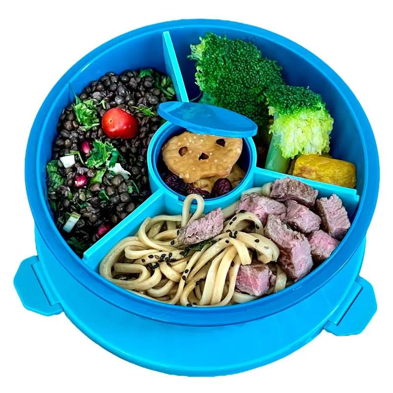 Yumbox Cutie de prânz - Poke Love Bowl - 4 compartimente - Lagoon Blue