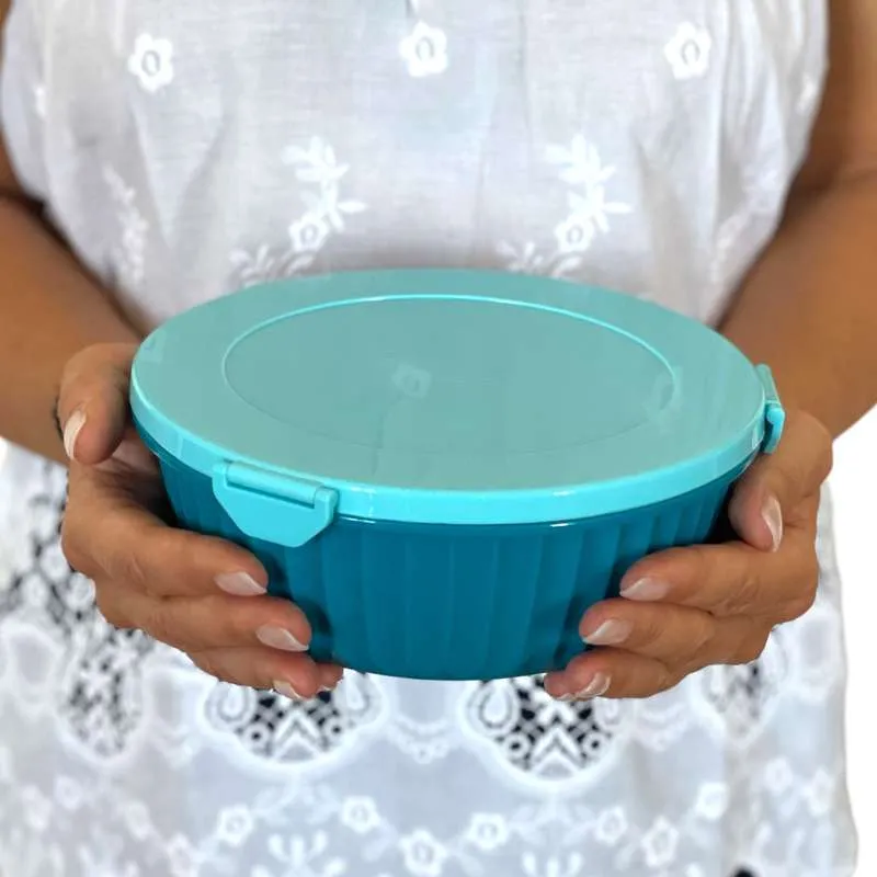 Yumbox Cutie de prânz - Poke Love Bowl - 4 compartimente - Lagoon Blue