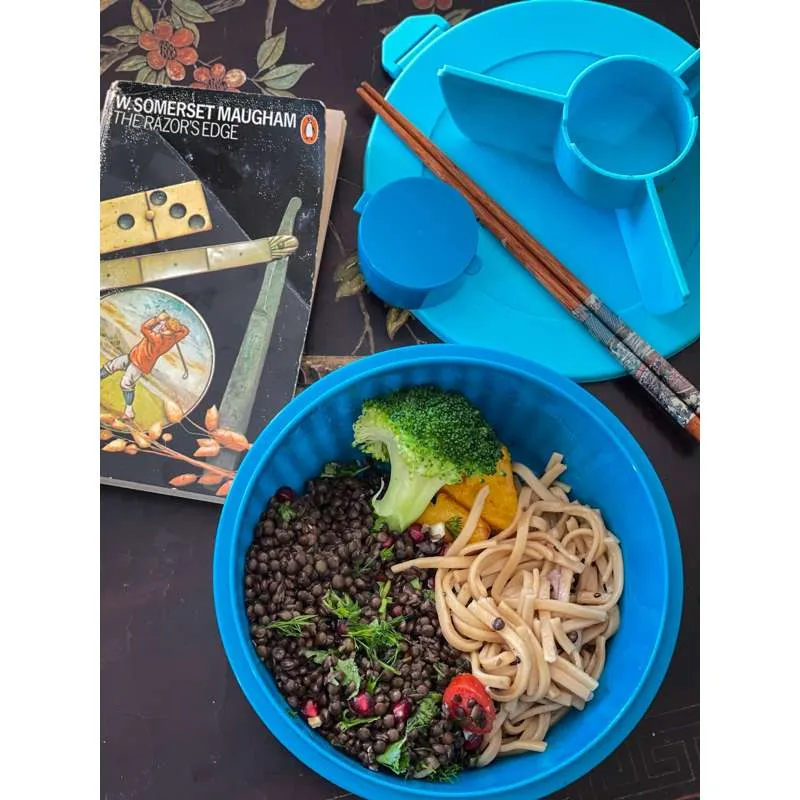 Yumbox Cutie de prânz - Poke Love Bowl - 4 compartimente - Lagoon Blue