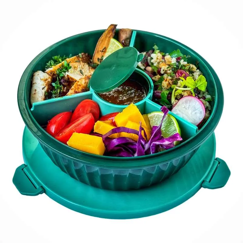 Yumbox Cutie de prânz - Poke Love Bowl - 4 compartimente - Verde Kale