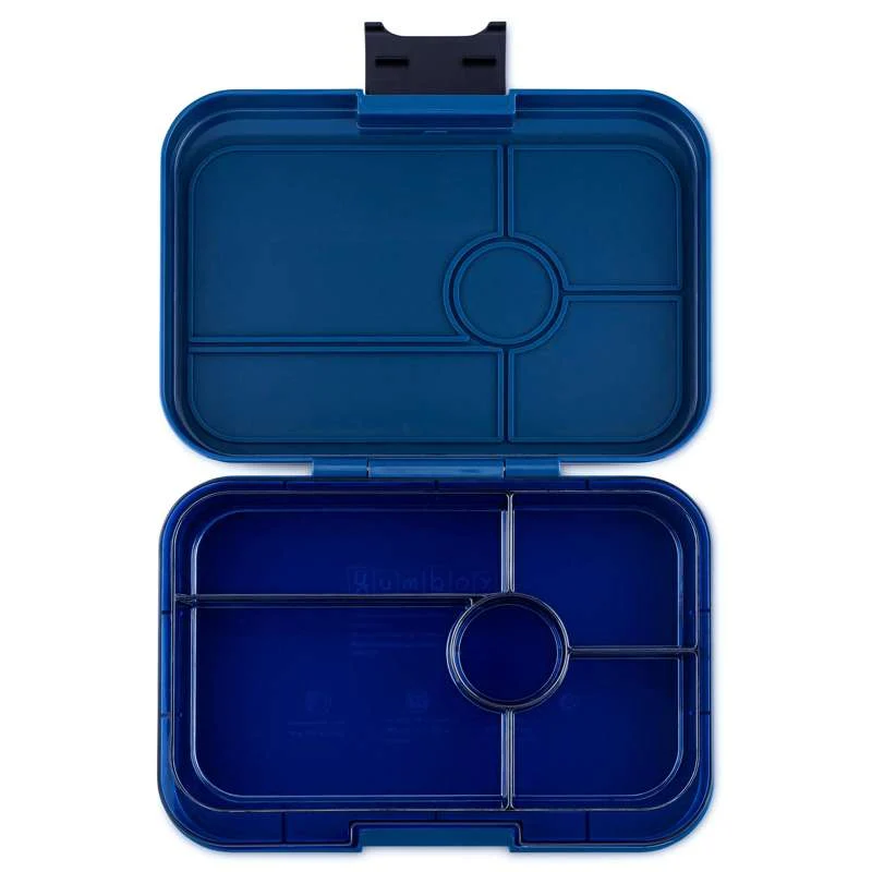 Yumbox Cutie de prânz - Tapas XL - 5 compartimente - Monte Carlo Blue/Navy Clear